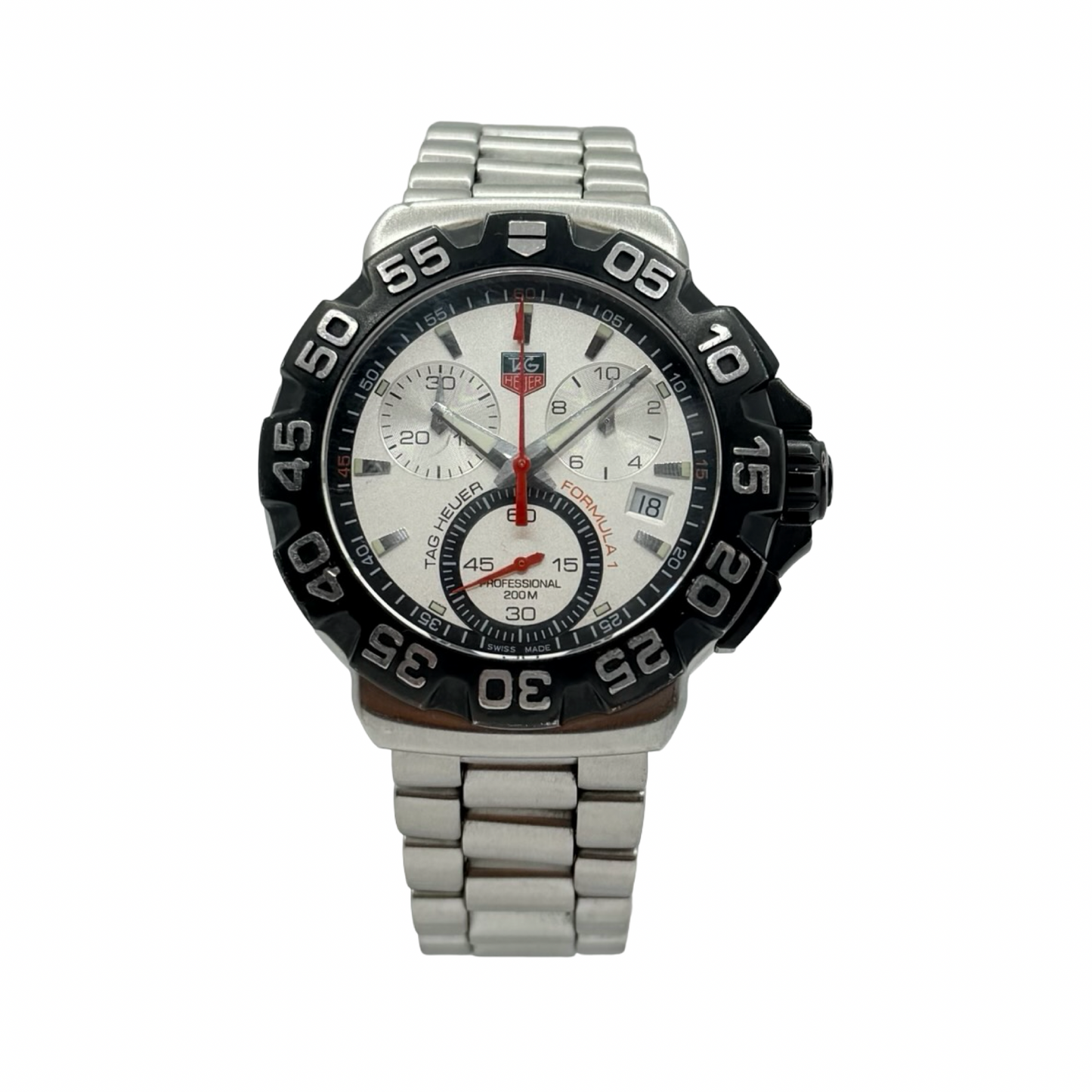 TAG Heuer Formula 1 Quartz Chronograph 41mm Silver Dial Stainless Steel CAH1111.BA0850