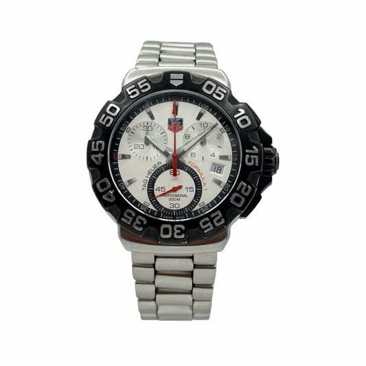 TAG Heuer Formula 1 Quartz Chronograph 41mm Silver Dial Stainless Steel CAH1111.BA0850