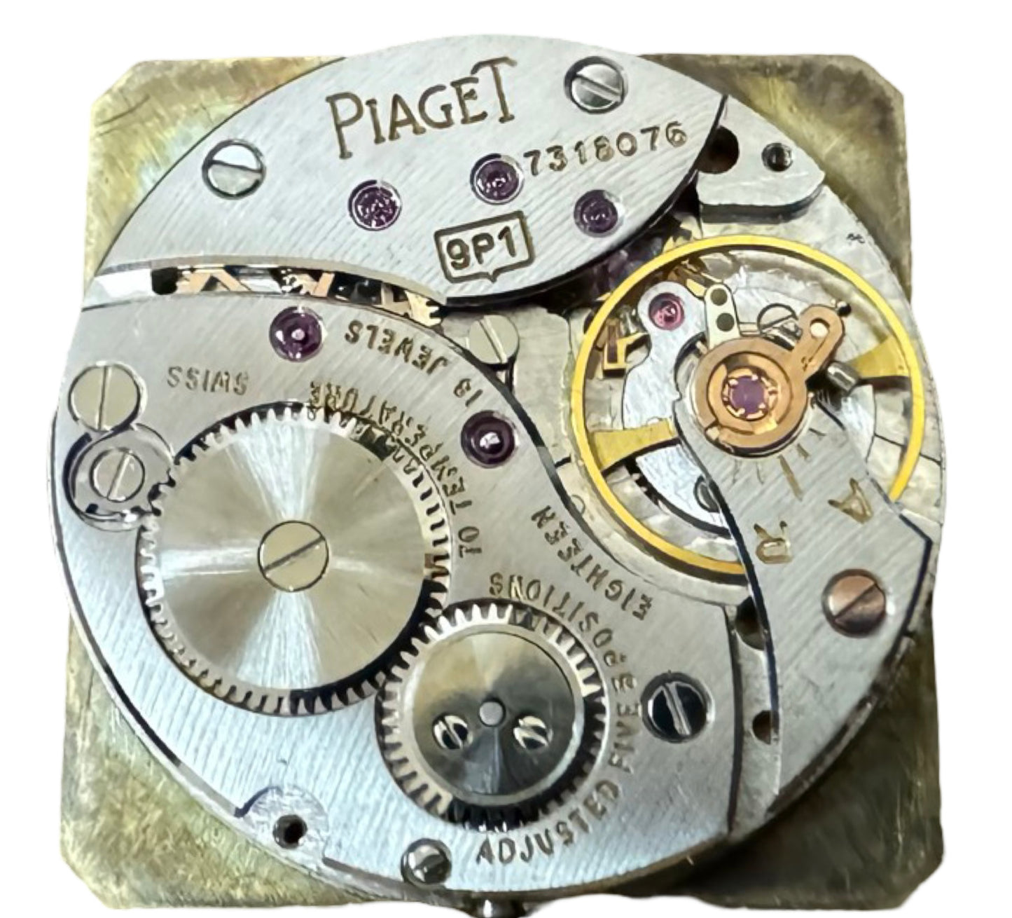 Piaget 18K Yellow Gold Tank Manual Wind Watch 9152