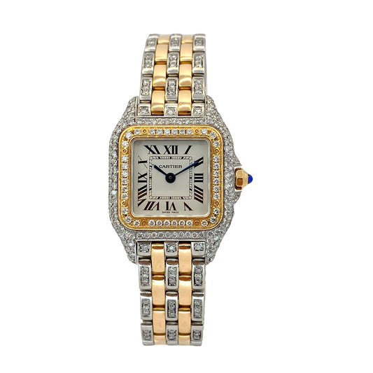 Cartier Panthère De Cartier Small Model 22mm 18K Rose Gold and Stainless Steel W3PN0009/ 4120