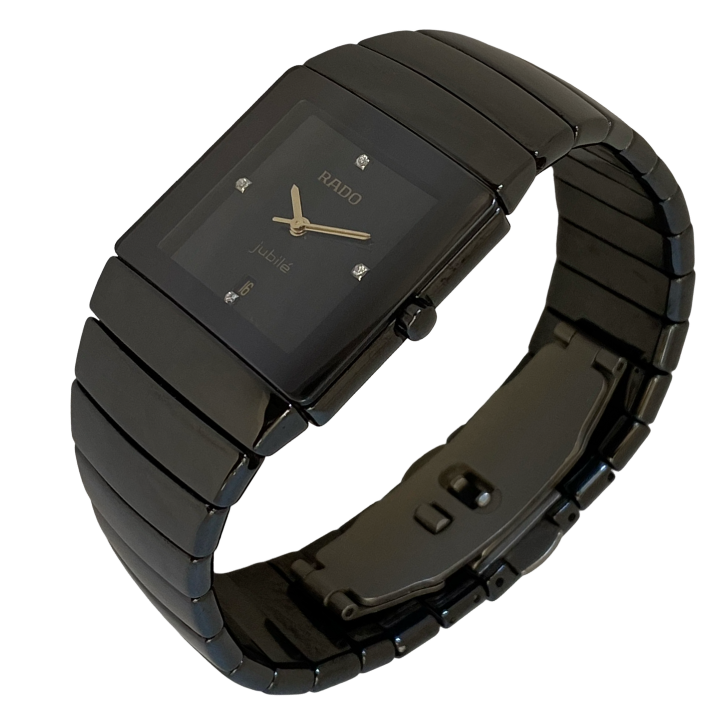 Rado Diastar Sintra Jubilé High-Tech Ceramic 28mm Mid Size Black/ Black Diamond Dial R13336732