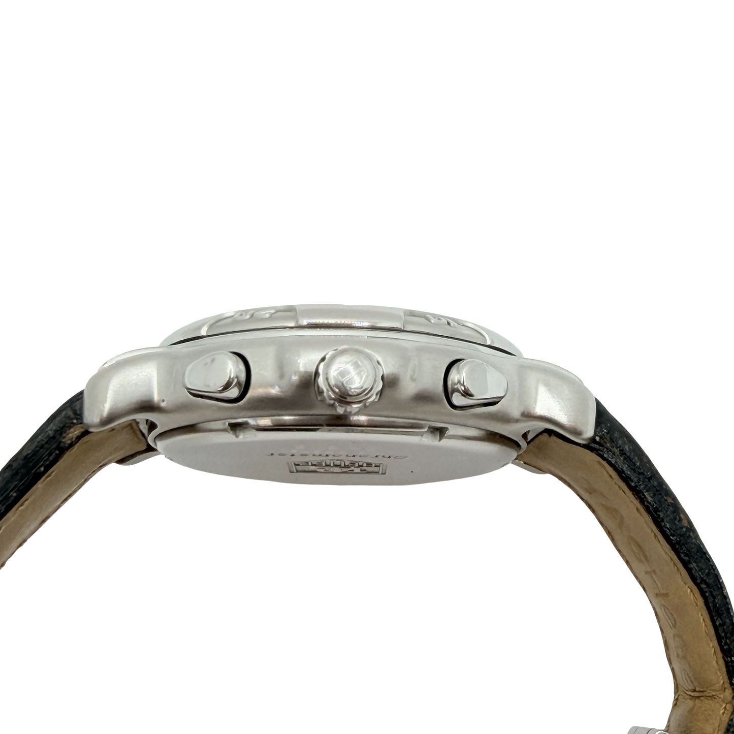 TAG Heuer 6000 Series Automatic Chronograph Chronometer Slate Grey Dial Leather Strap CH5112