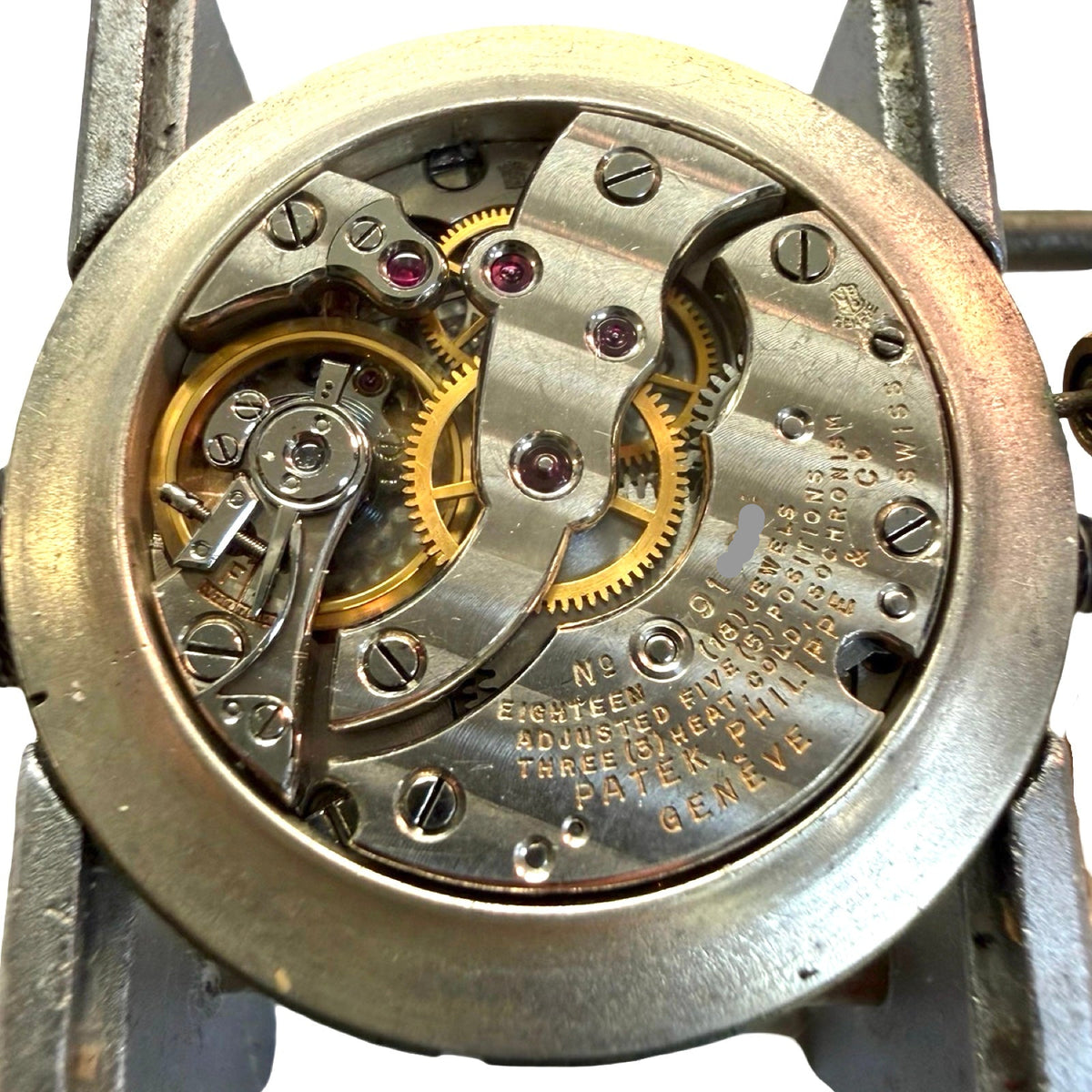 Patek Philippe Calatrava 18K Yellow Gold Manual Wind 32mm Silver Dial Ref.1461J c.1943