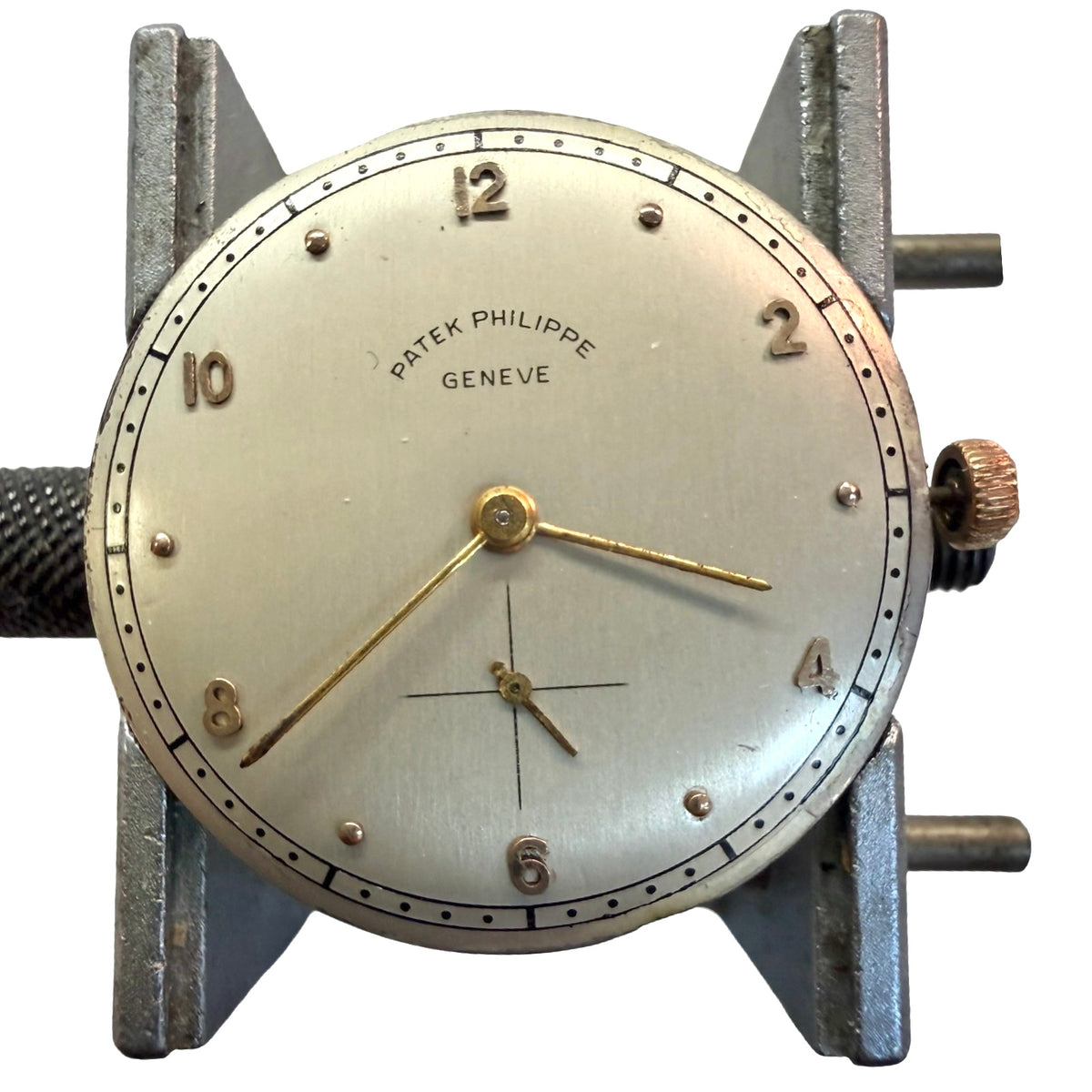 Patek Philippe Calatrava 18K Yellow Gold Manual Wind 32mm Silver Dial Ref.1461J c.1943