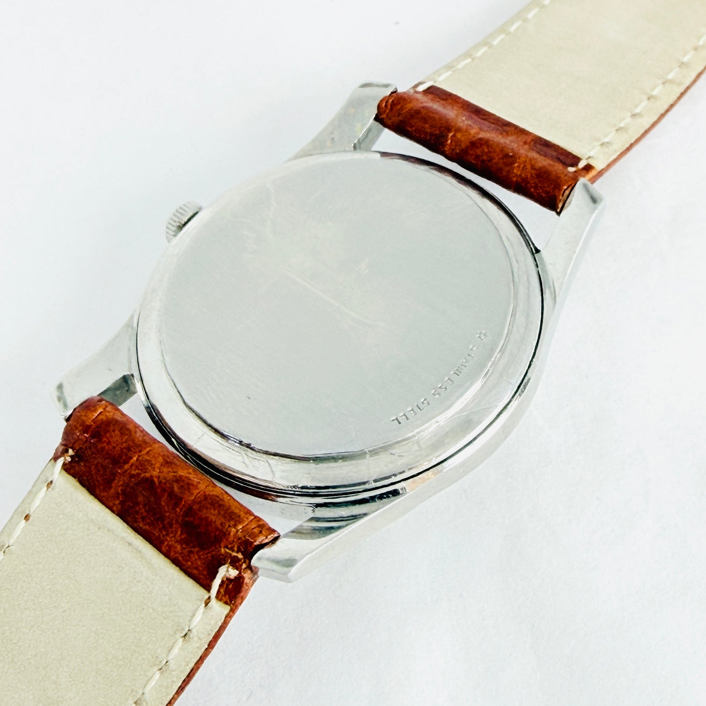 Longines Automatic Calatrava Silver Dial  Brown Leather Strap 2554