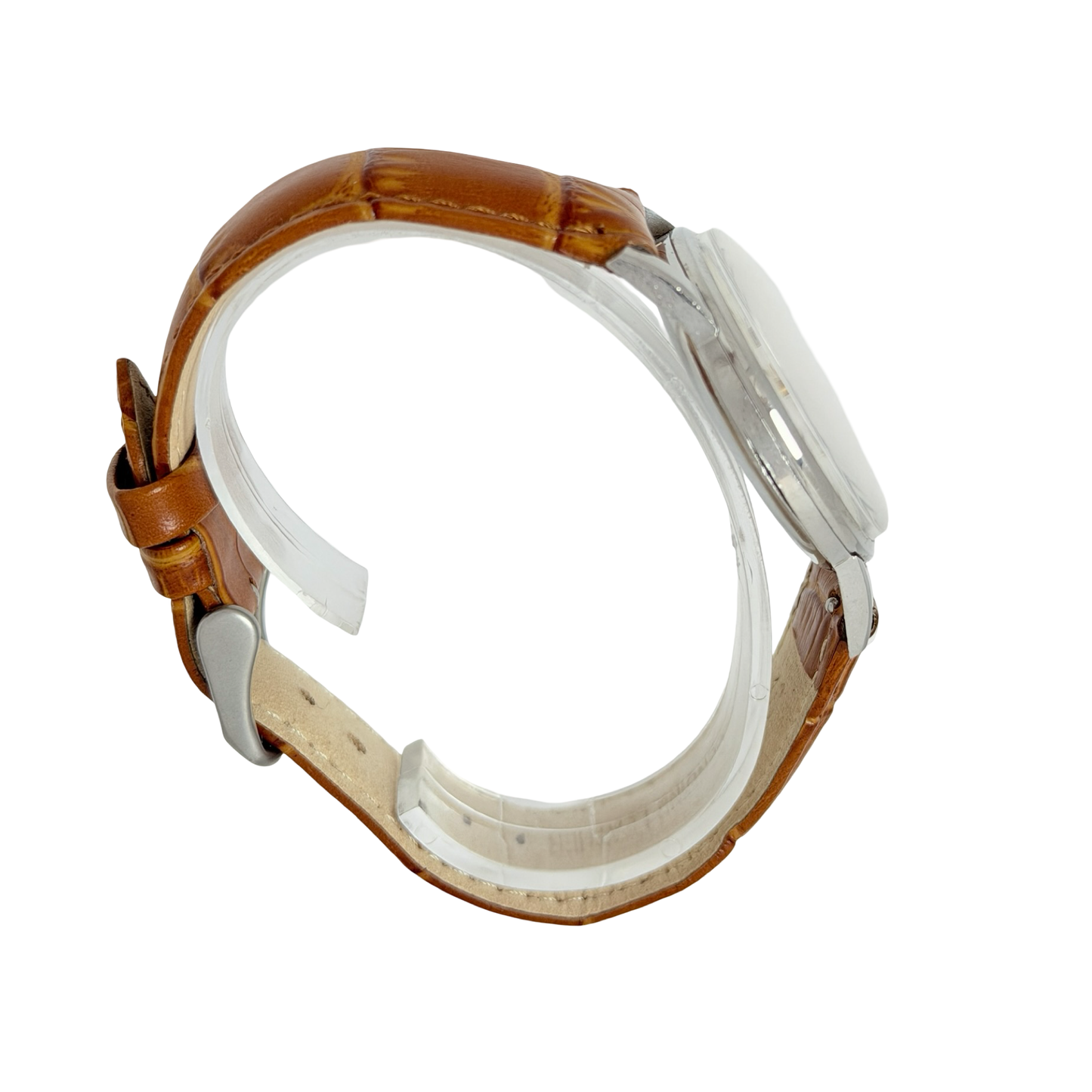 Longines Manual Wind 35mm Caliber 30L White Dial Brown Leather Strap Ref.8888-31