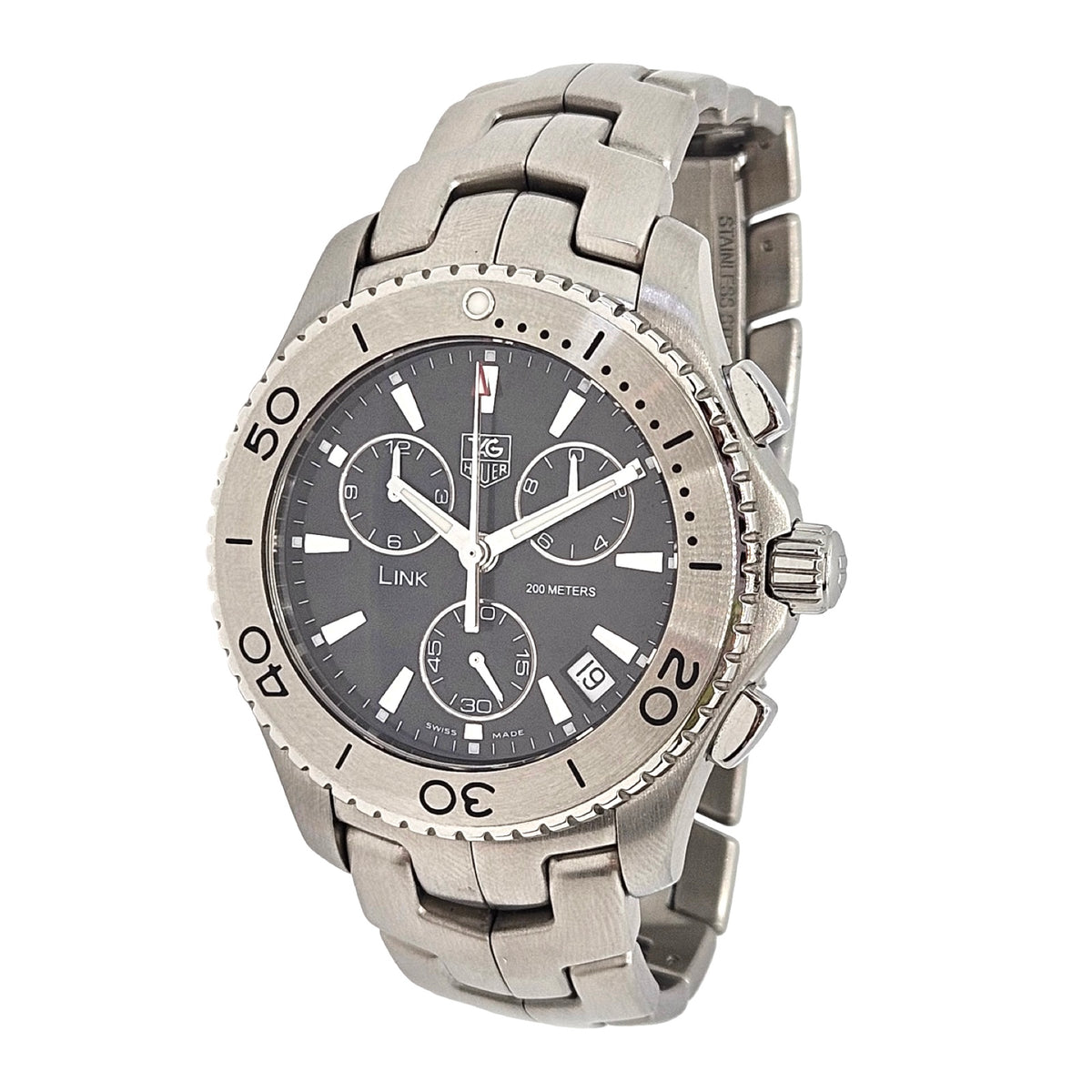 TAG Heuer Link Series Quartz Chronograph Black Dial Stainless Steel CJ1110.BA0576