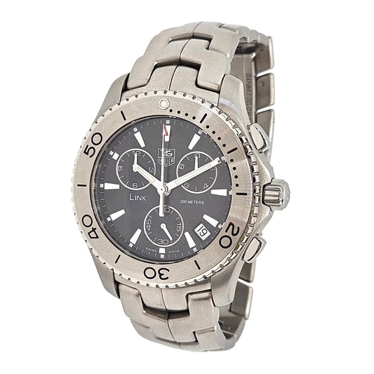 TAG Heuer Link Series Quartz Chronograph Black Dial Stainless Steel CJ1110.BA0576