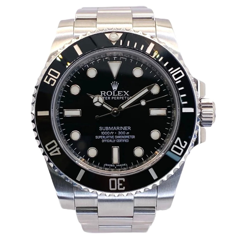 Rolex Submariner 40 No Date Ceramic Bezel 114060