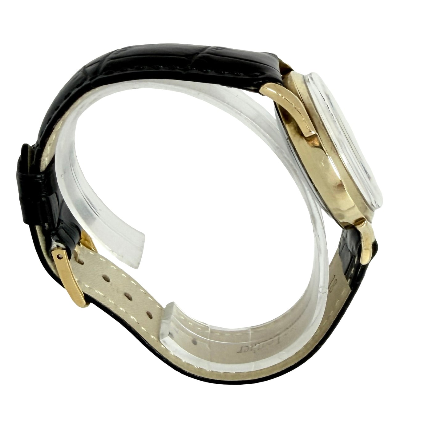 Baylor Automatic 14K Gold Top and Stainless Steel Caseback Silver Tone Dial K00750