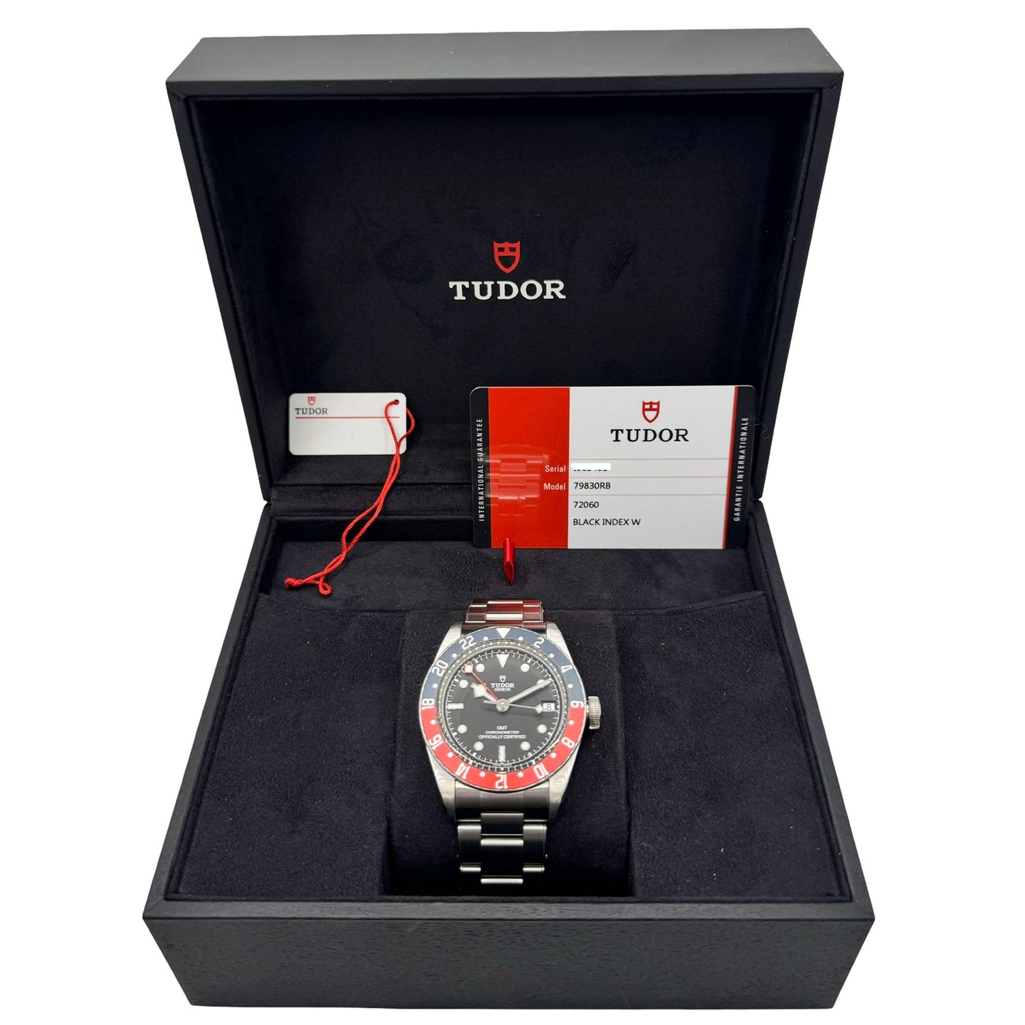 Tudor Black Bay GMT "Pepsi" Automatic 41mm Black Dial Stainless Steel Bracelet 79830RB