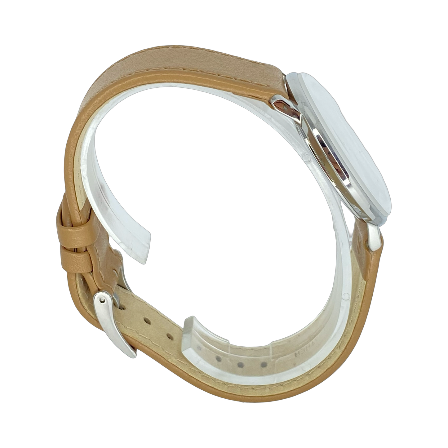 Junghans Max Bill Handaufzug 34mm Brown Dial on Brown Leather Strap 27/3701.02