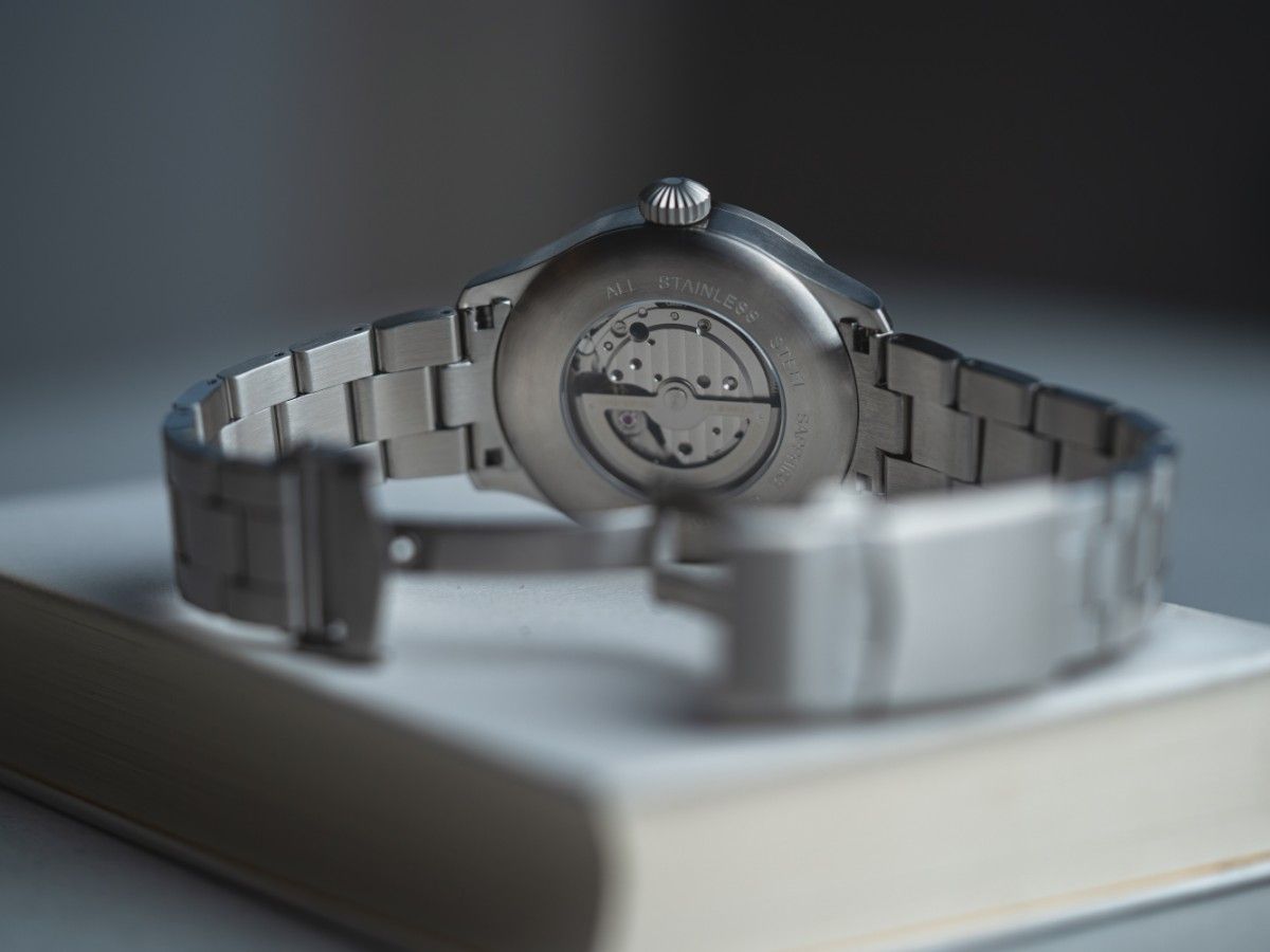 Laco Pilot Watches BASIC Augsburg Blaue Stunde 42 MB Automatic Stainless Steel Bracelet 862100.2.MB