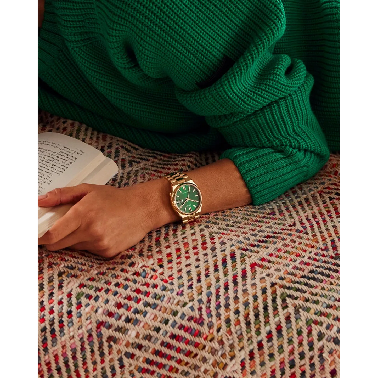Citizen Tsuyosa Automatic Green Dial Gold-tone Stainless Steel NJ0152-51X