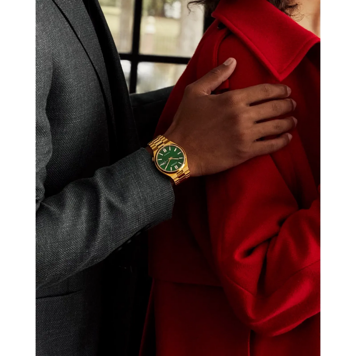 Citizen Tsuyosa Automatic Green Dial Gold-tone Stainless Steel NJ0152-51X