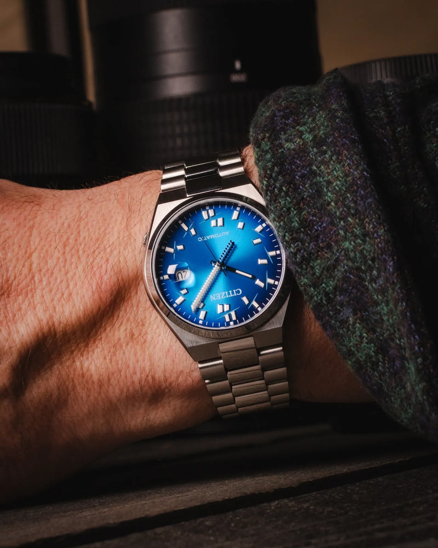 Citizen Tsuyosa x Seconde Seconde Limited Edition Automatic Blue Dial NJ0157-81L