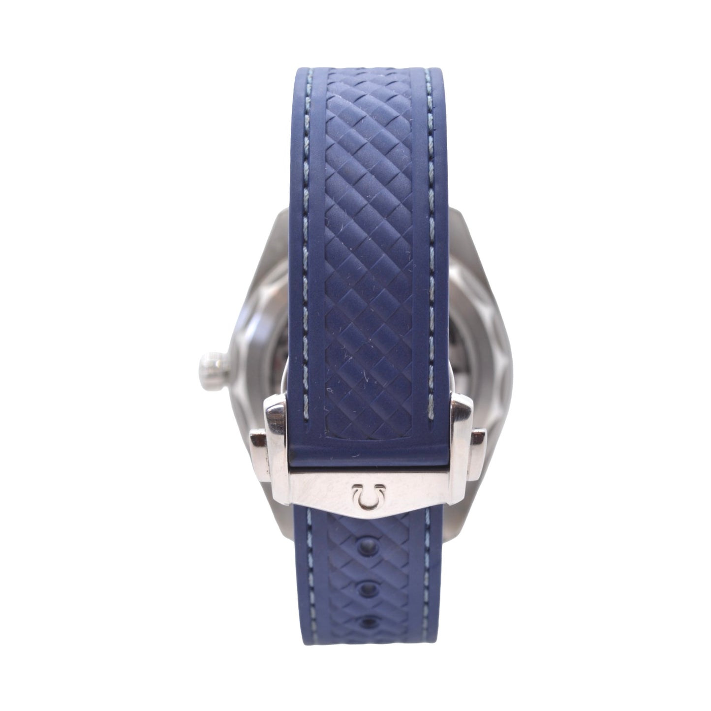 Omega Seamaster Aqua Terra 150M Worldtimer 43mm  Co-Axial Blue Teak Dial Rubber Strap 220.12.43.22.03.001