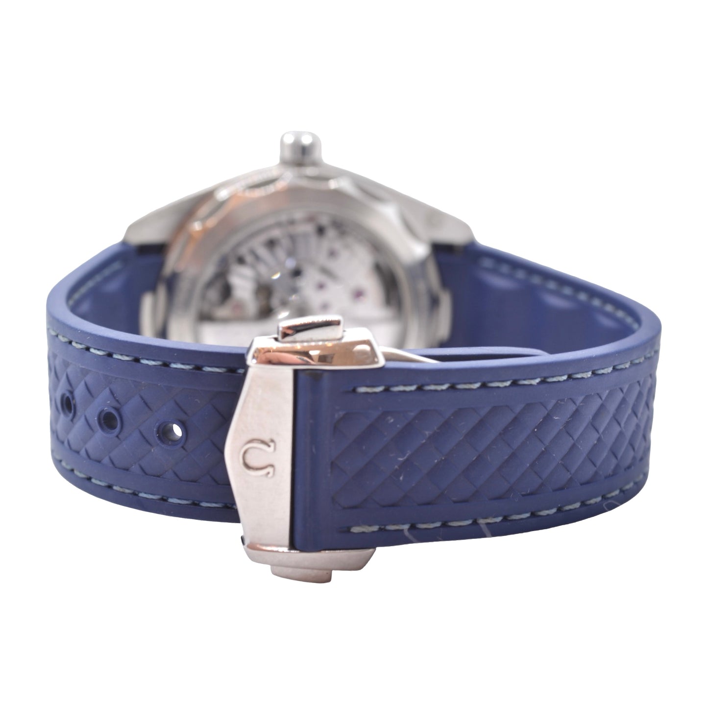 Omega Seamaster Aqua Terra 150M Worldtimer 43mm  Co-Axial Blue Teak Dial Rubber Strap 220.12.43.22.03.001
