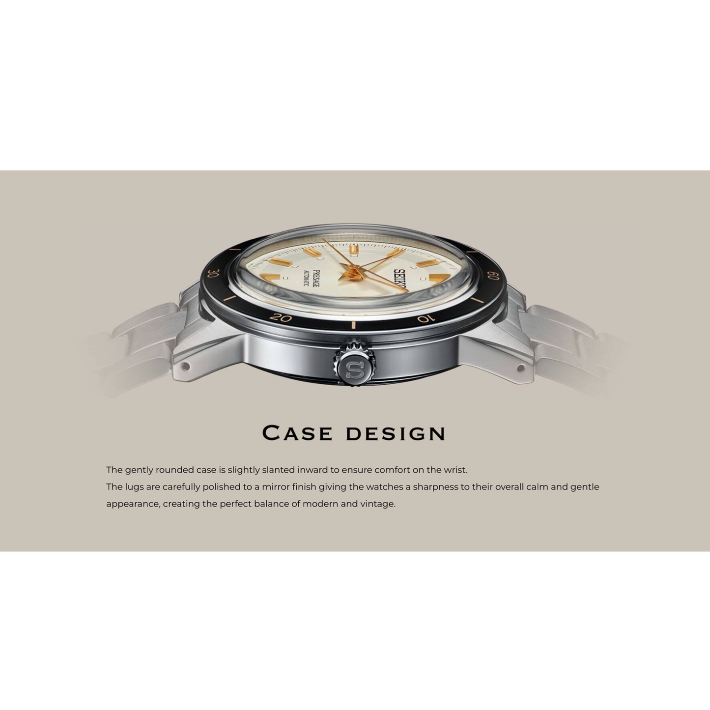 Seiko Presage Style60's Series Automatic Green Dial/Bezel Stainless Steel Bracelet SRPG07