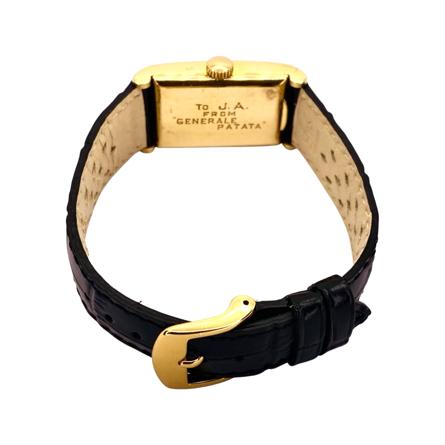 Patek Philippe 1442J Art Deco Tank Style 18K Yellow Gold