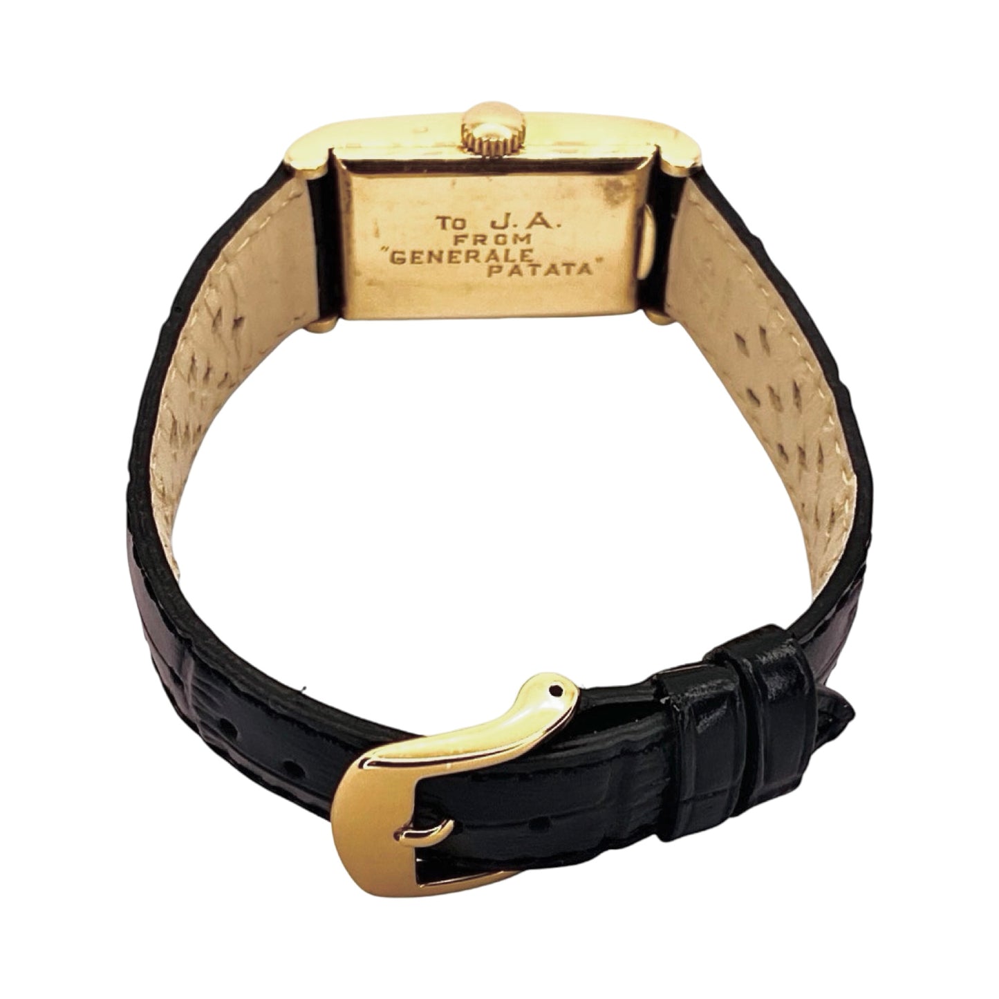 Patek Philippe 1442J Art Deco Tank Style 18K Yellow Gold