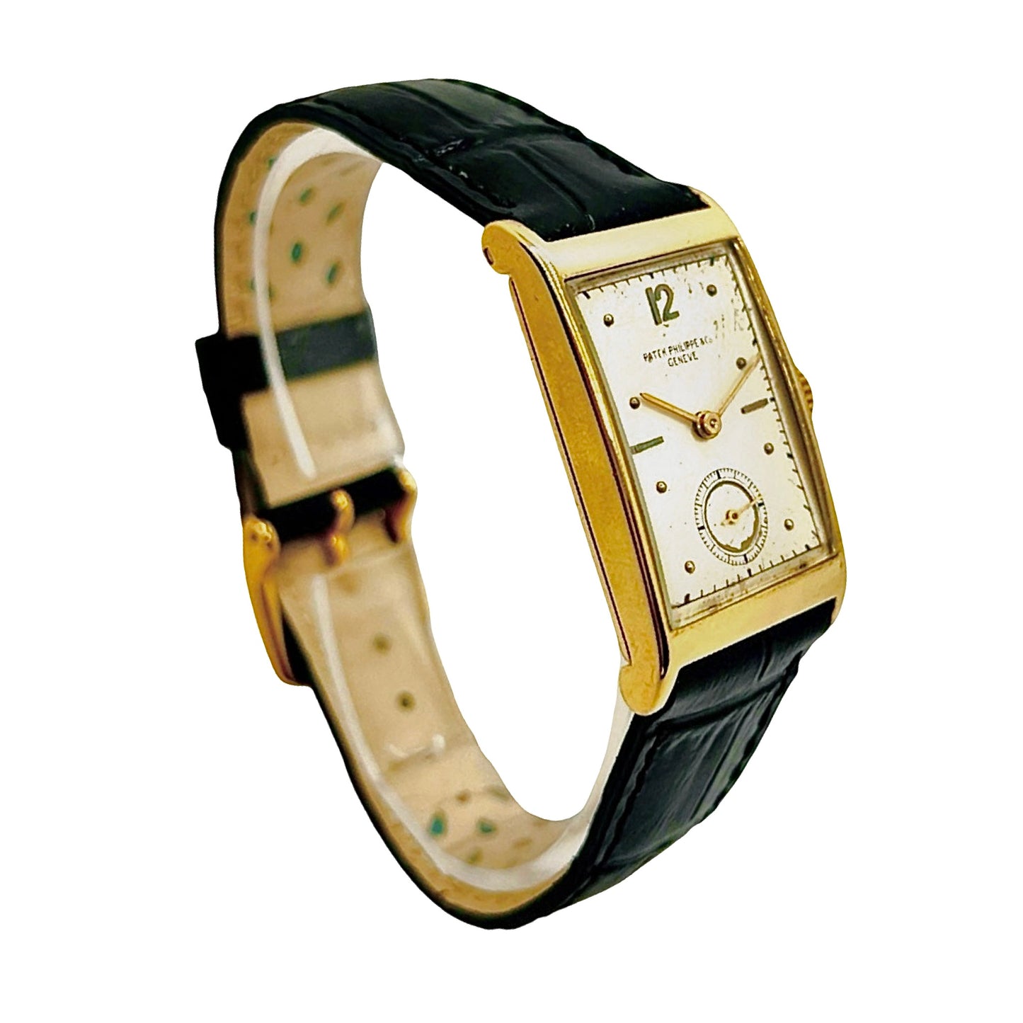 Patek Philippe 1442J Art Deco Tank Style 18K Yellow Gold