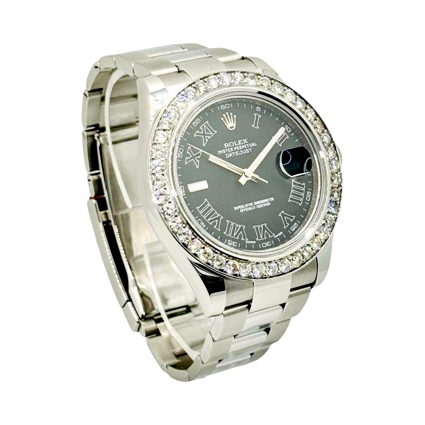 Rolex Datejust II 41mm Dark Grey Dial Oystersteel Bracelet 116300