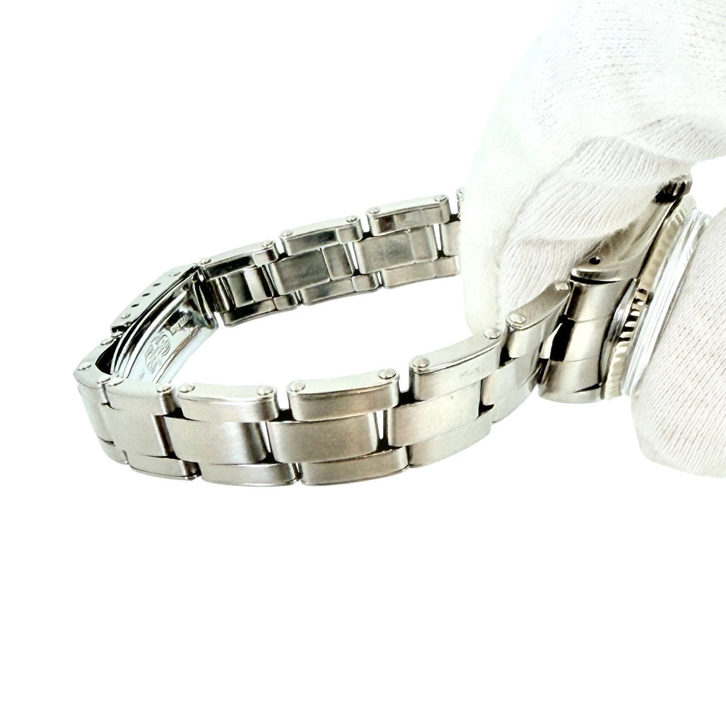 Rolex Datejust 25mm White Roman Dial Stainless Steel Riveted Oyster Bracelet 6517