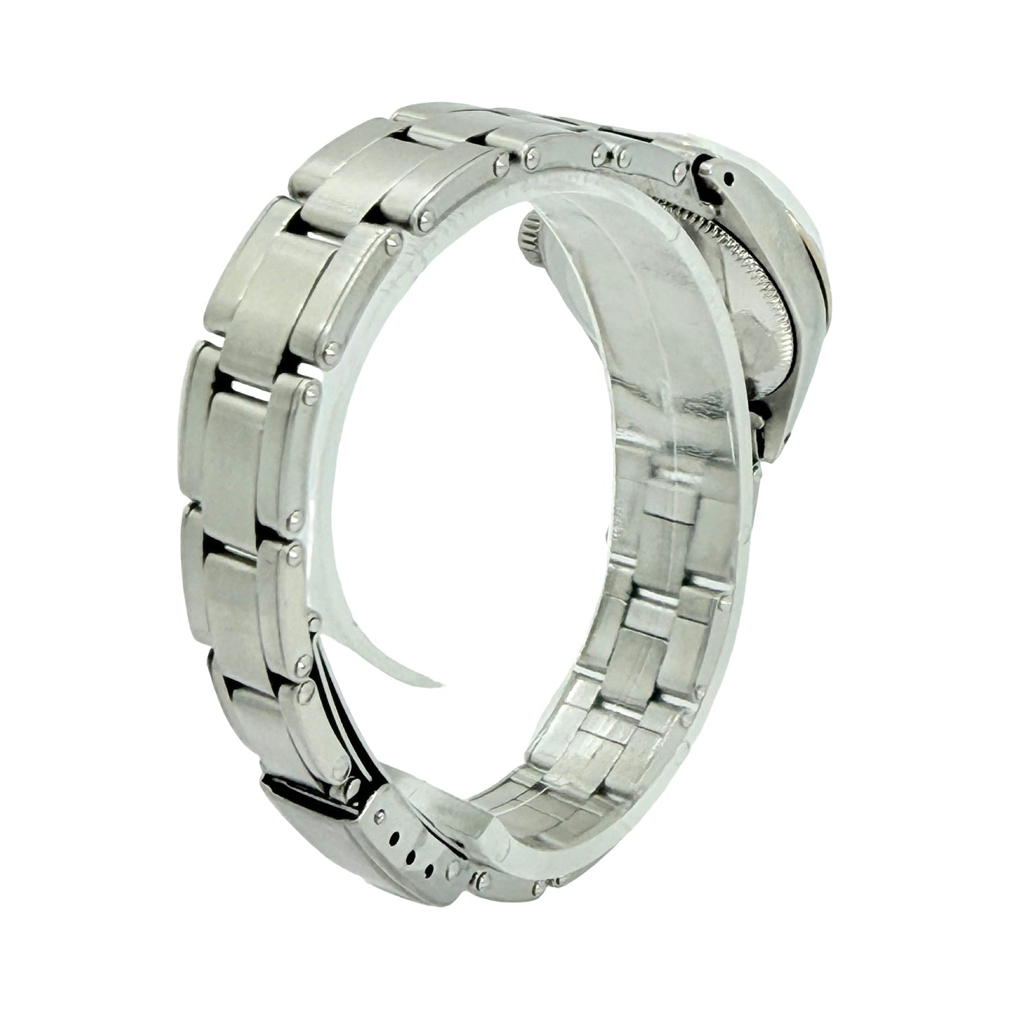 Rolex Datejust 25mm White Roman Dial Stainless Steel Riveted Oyster Bracelet 6517