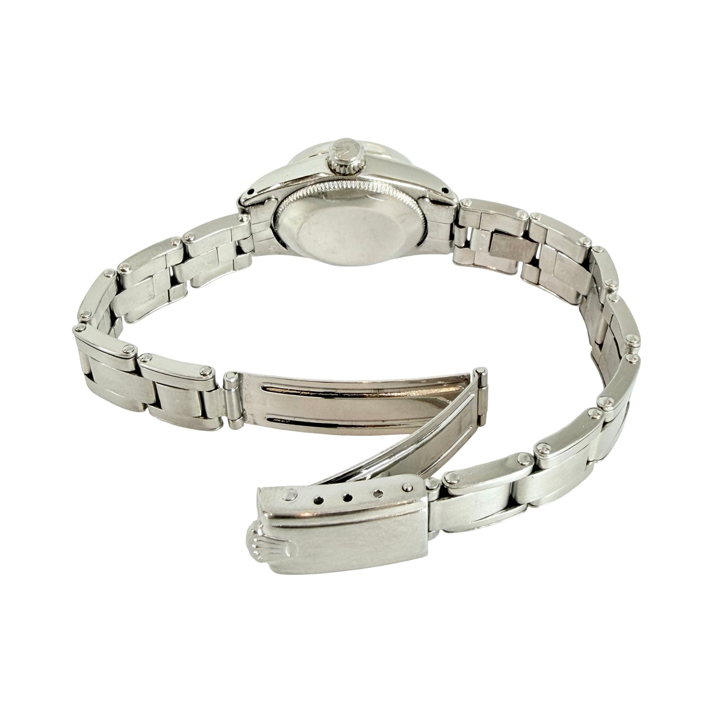Rolex Datejust 25mm White Roman Dial Stainless Steel Riveted Oyster Bracelet 6517