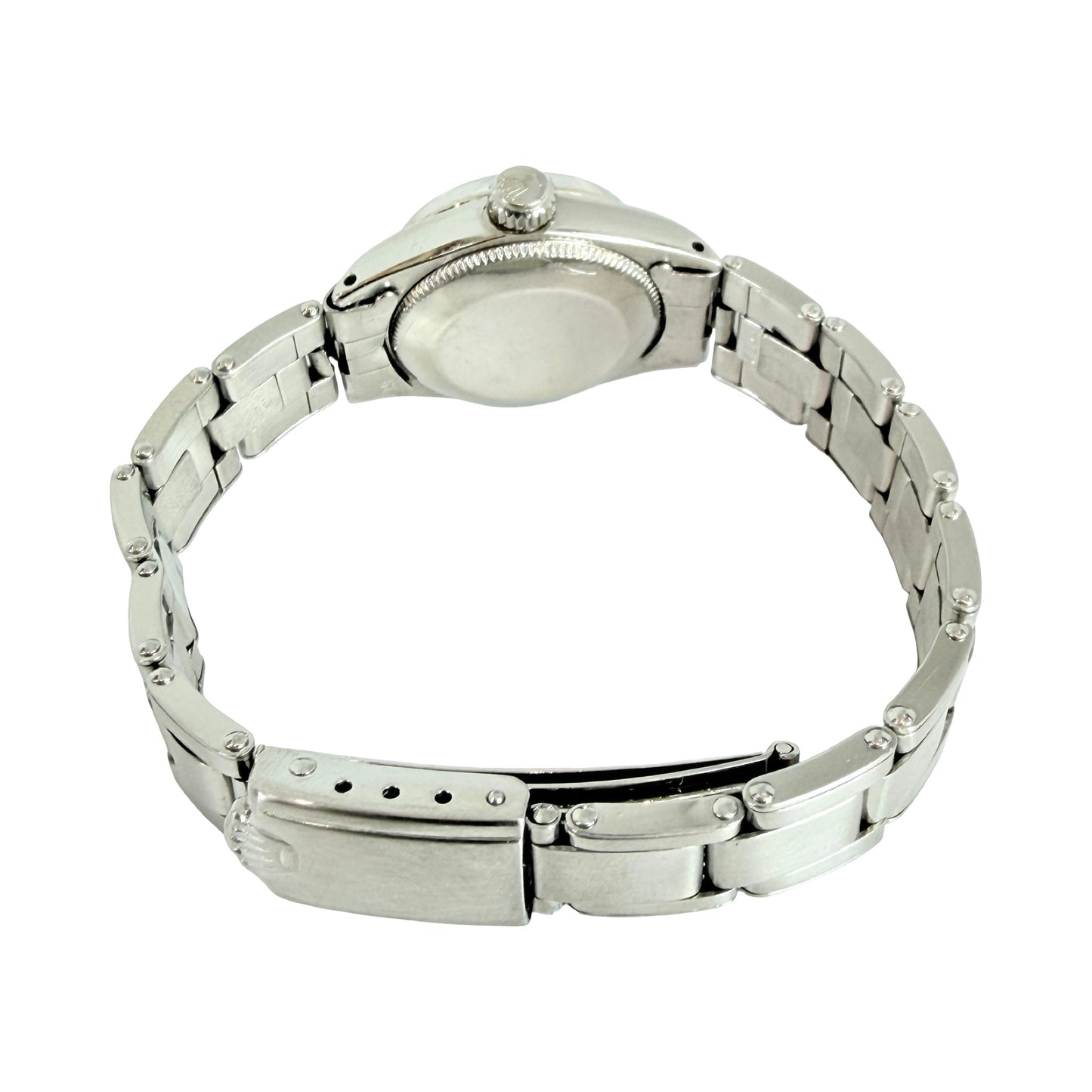 Rolex Datejust 25mm White Roman Dial Stainless Steel Riveted Oyster Bracelet 6517