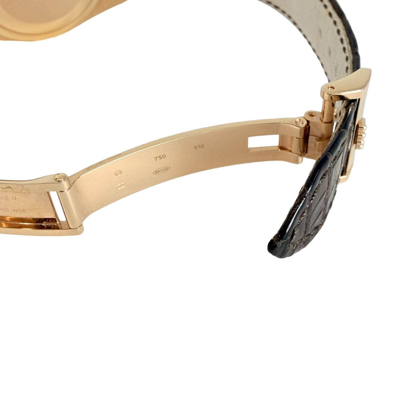 Rolex Day-Date 36 18K Everose Gold Chocolate Dial Brown Alligator Strap 118135