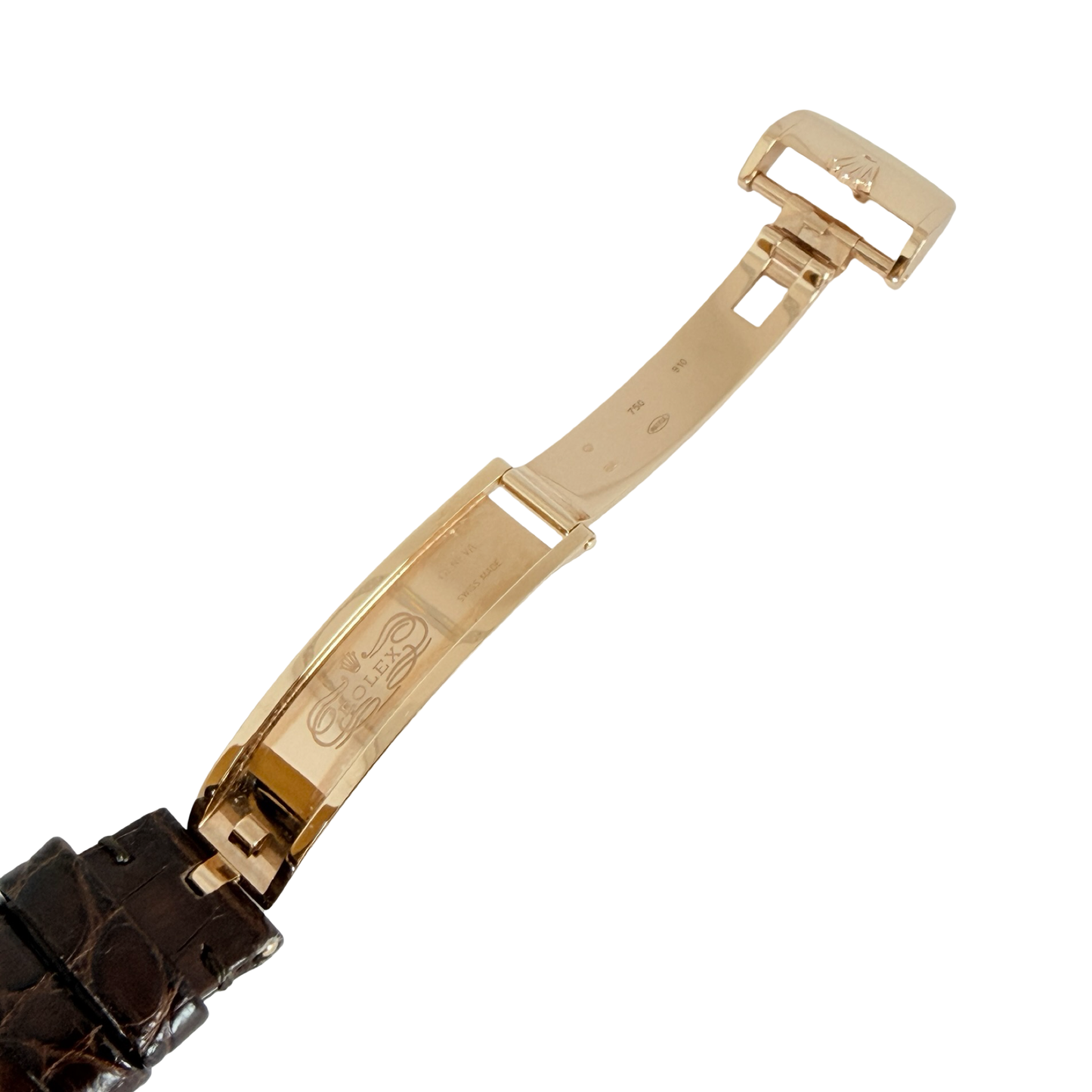 Rolex Day-Date 36 18K Everose Gold Chocolate Dial Brown Alligator Strap 118135