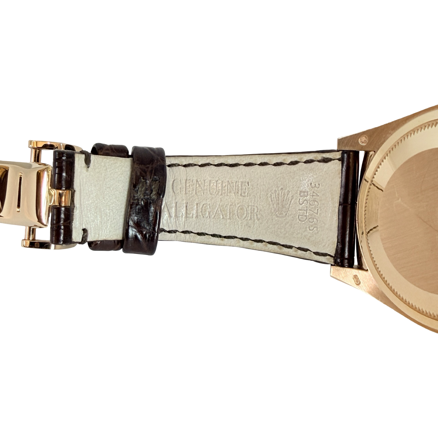 Rolex Day-Date 36 18K Everose Gold Chocolate Dial Brown Alligator Strap 118135