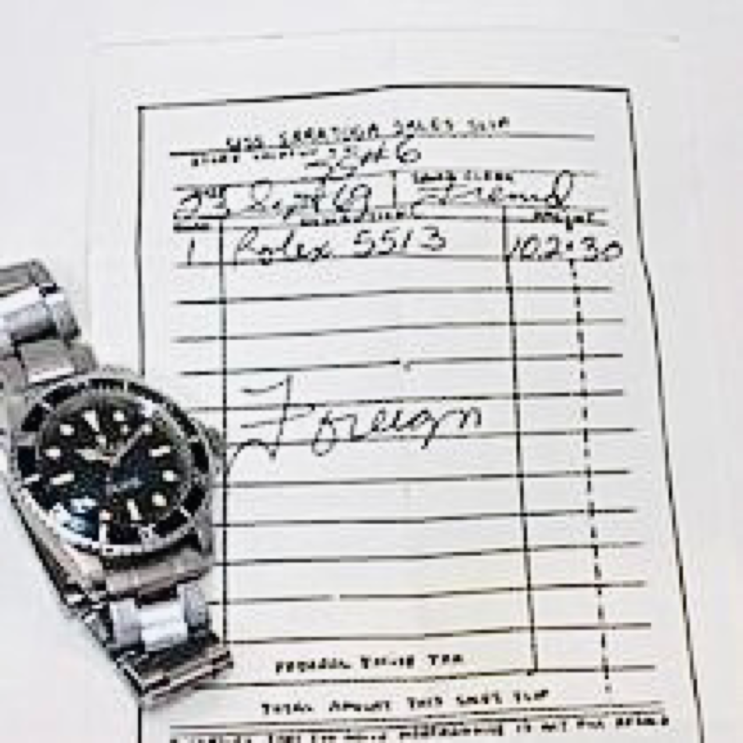 Rolex Submariner No Date 40mm Black Dial Riveted Stainless Steel Bracelet Ref.5513