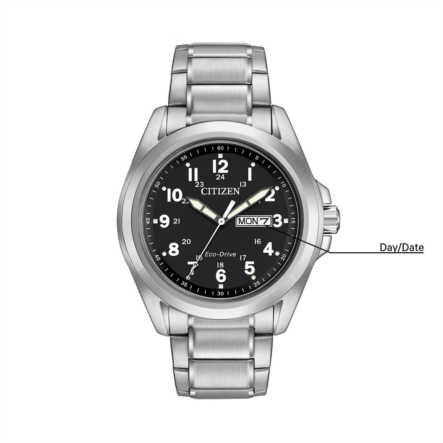 Citizen Eco-Drive Garrison Black Dial AW0050-82E