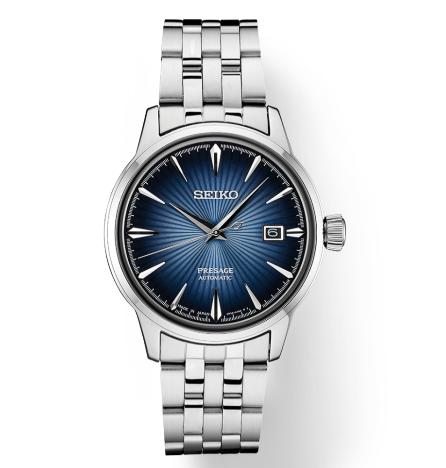 Seiko Presage Automatic Blue Dial Stainless Steel Bracelet SRPB41