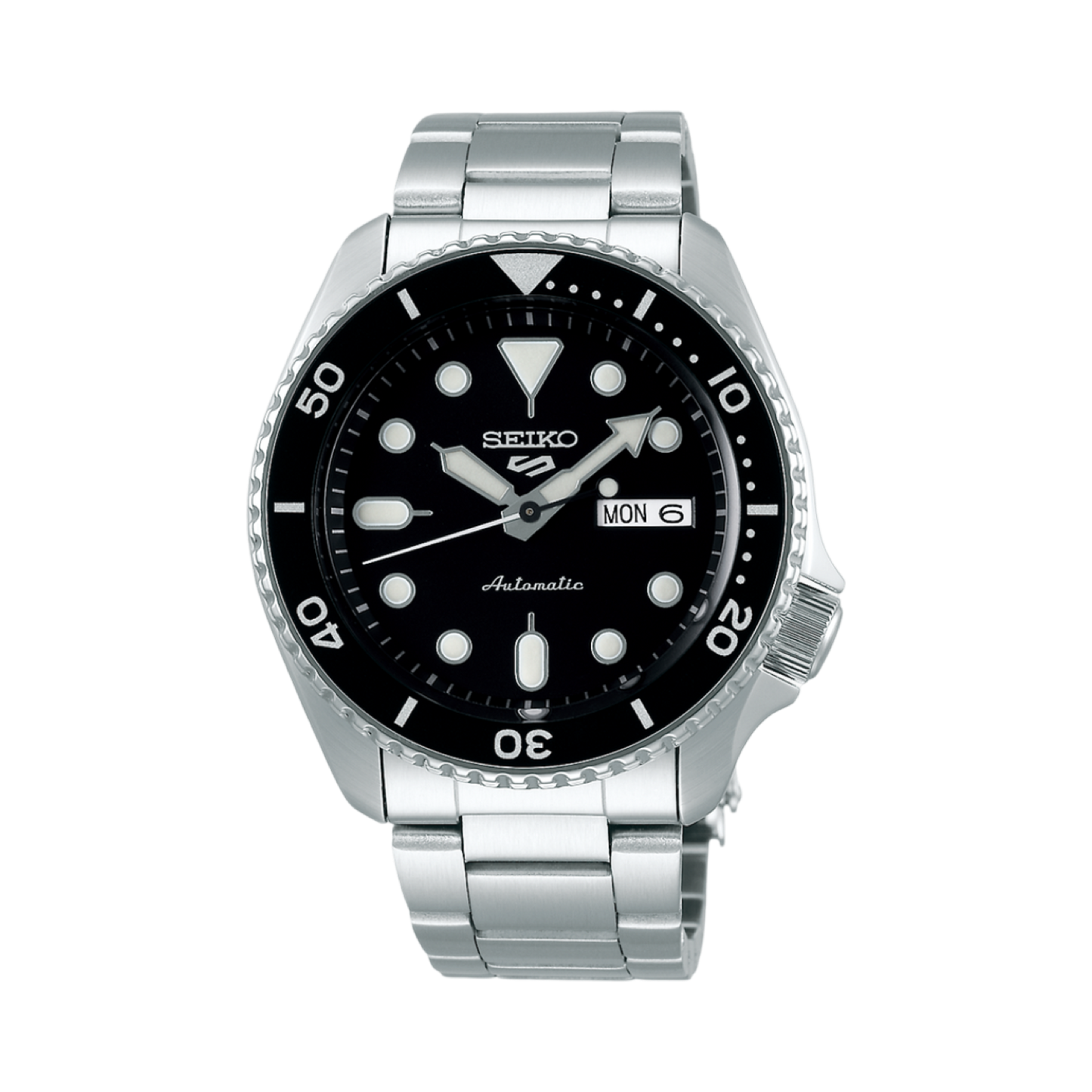 Seiko 5 Sports SKX Series Automatic Black Dial Stainless Steel Bracelet SRPD55