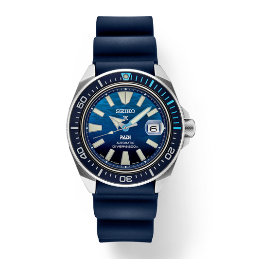 Seiko Prospex PADI Special Edition Automatic Blue Dial Blue Silicone Strap SRPJ93