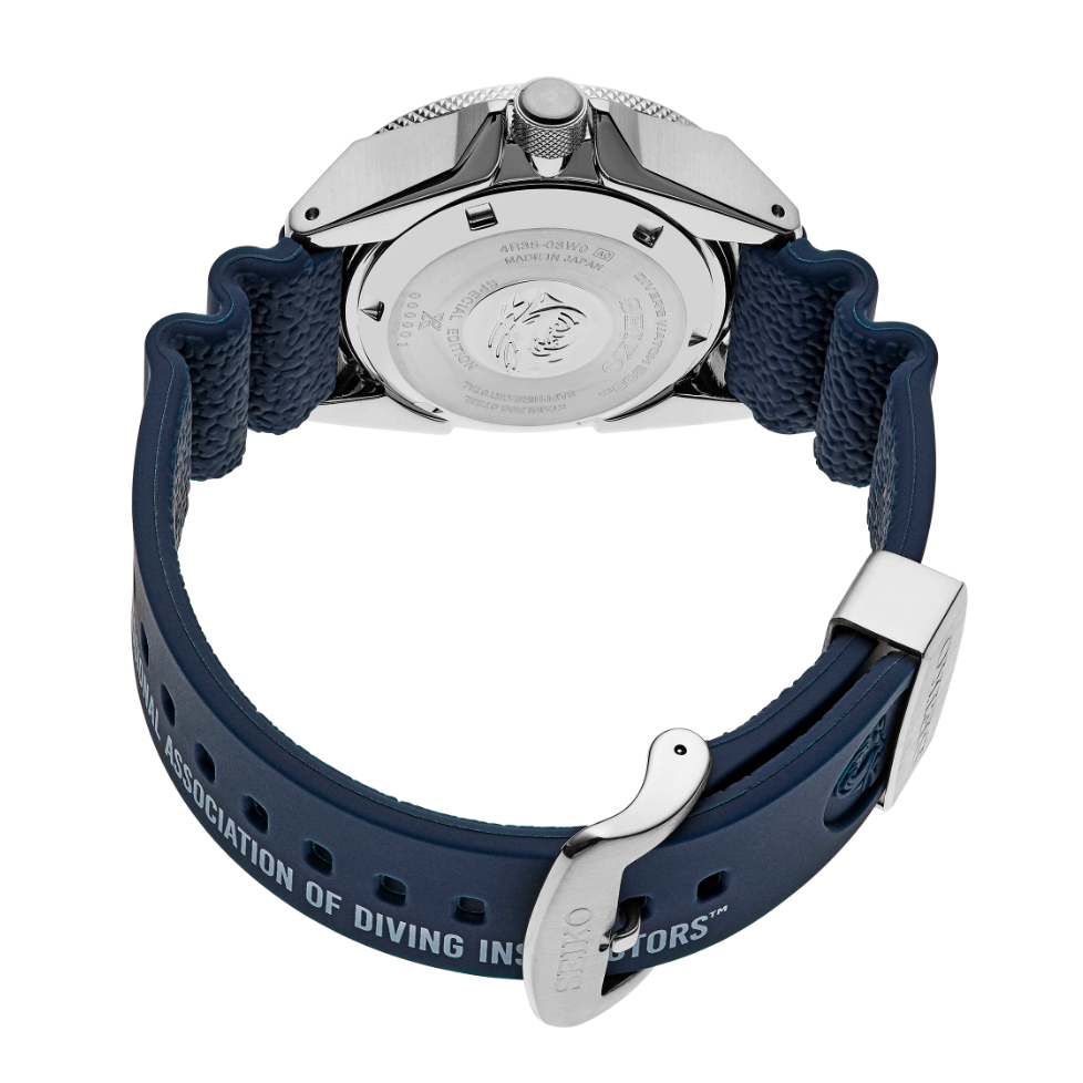 Seiko Prospex PADI Special Edition Automatic Blue Dial Blue Silicone Strap SRPJ93