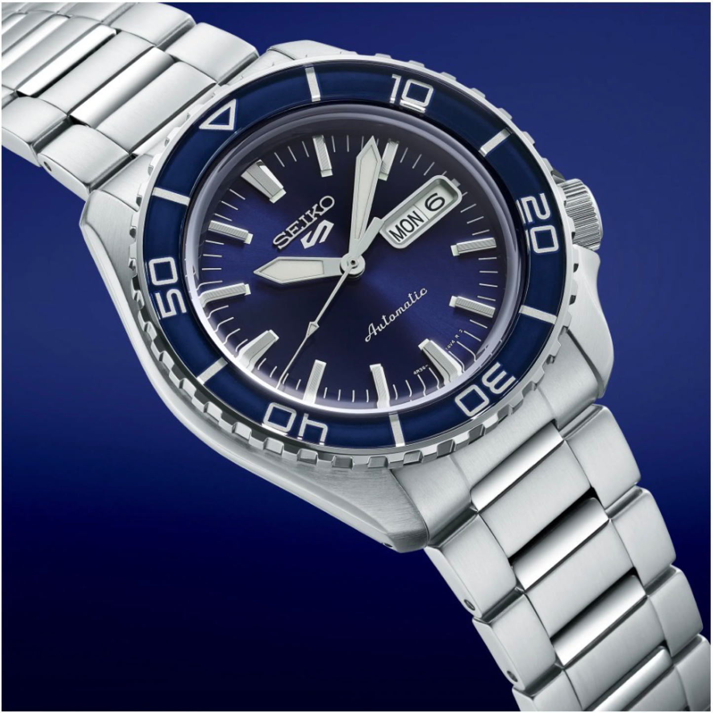 Seiko 5 Sports Automatic Blue Dial Stainless Steel Bracelet SRPK97