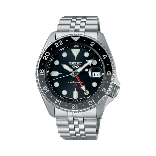 Seiko 5 Sports GMT SKX Series Black Dial Stainless Steel Bracelet SSK001