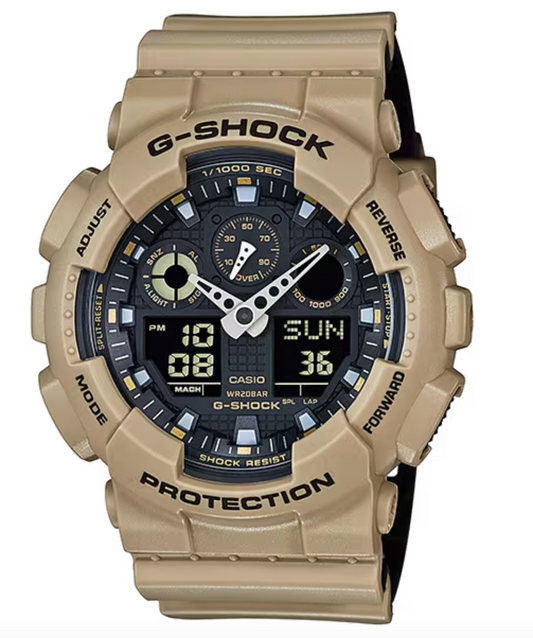 G-Shock Bi-Color Molding Analog-Digital Beige GA100L-8A