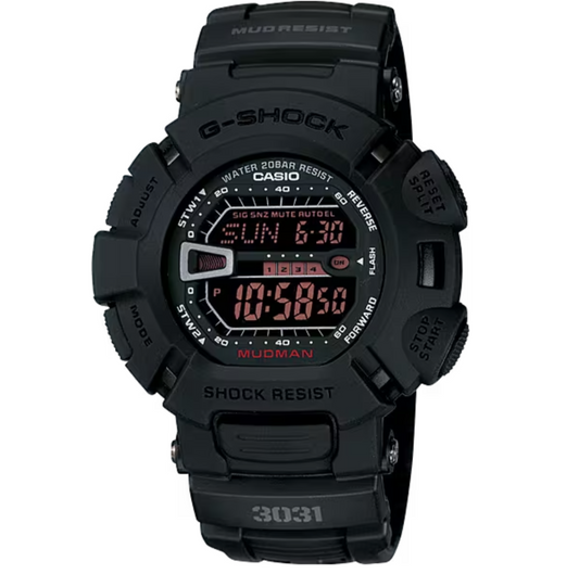 G-Shock Master of G Mudman Black Digital G9000MS-1CR