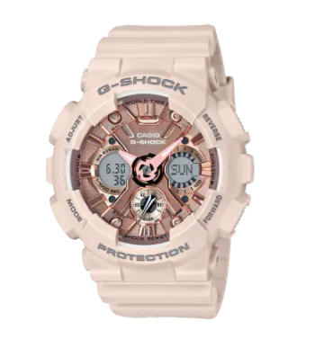 G-Shock Womens Pink Analog Digital Watch GMAS120MF-4A