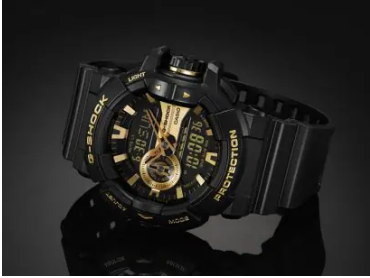 G-Shock Mens Analog Digital Watch Black/Gold GA400GB-1A9