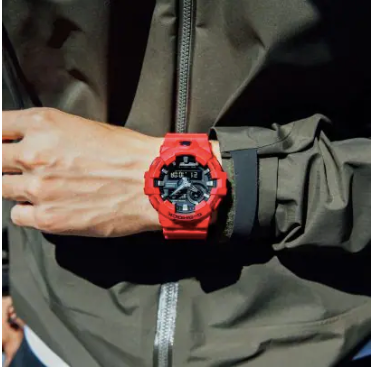 G-Shock Mens Analog Digital Red GA700-4A