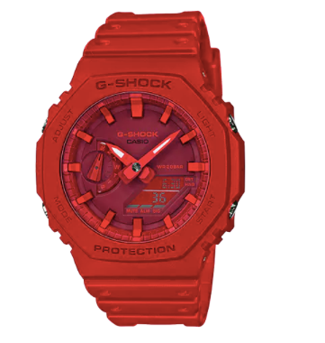 G-Shock Carbon Core Guard Red Analog Digital GA2100-4A