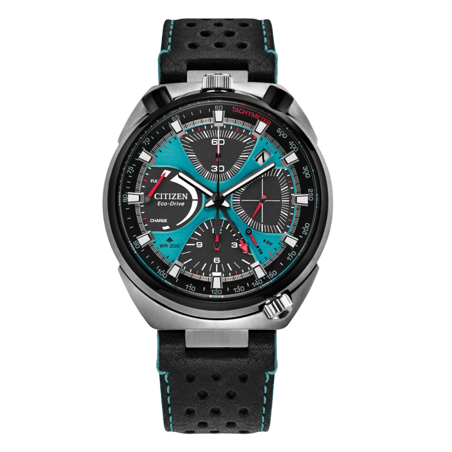 Citizen Promaster Tsuno Chrono Racer Limited Edition Blue Dial Leather Strap AV0106-01L