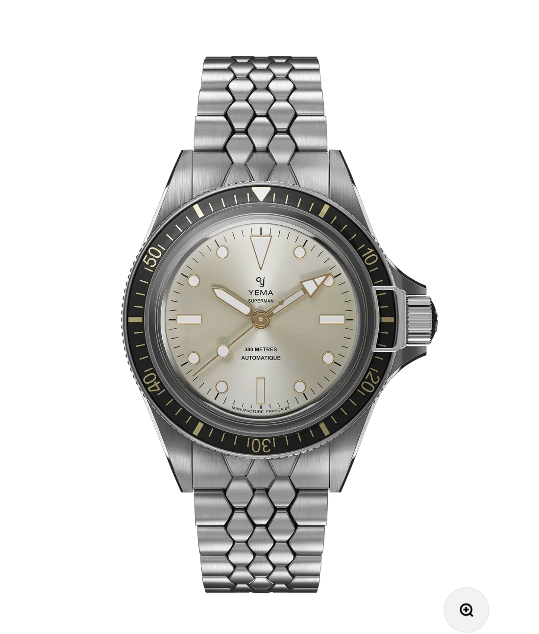 Yema Superman 41mm Gilt Dial Automatic Stainless Steel Bracelet 12.14.69.SE